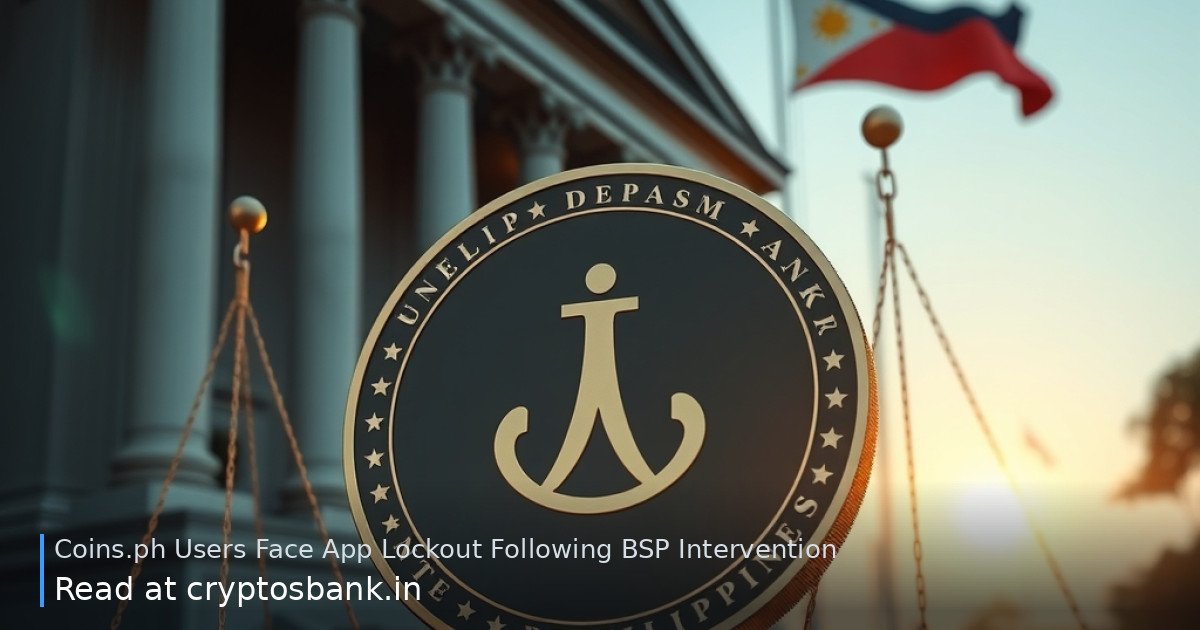 Crypto coin on scales of justice with the Philippine flag in the background.
