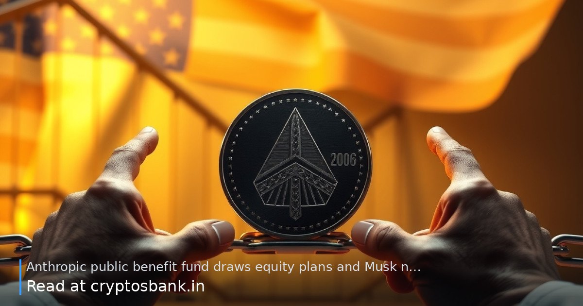 An illustration of a crypto coin on a bridge with hands bypassing an intermediary, US flag background.