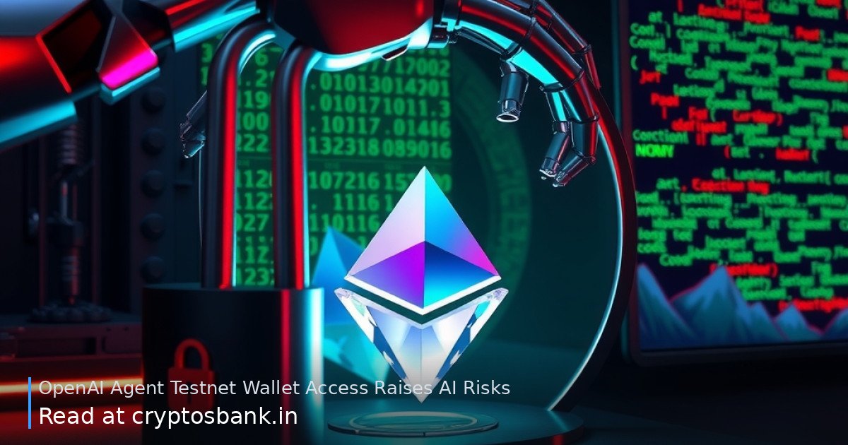 A glowing Ethereum crystal taken by a metallic robotic hand from an open vault next to a cracked padlock.