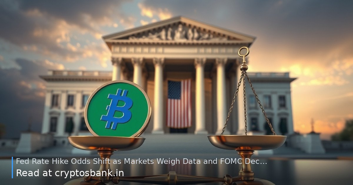 A currency coin on the scales of justice with a government building and US flag in the background.