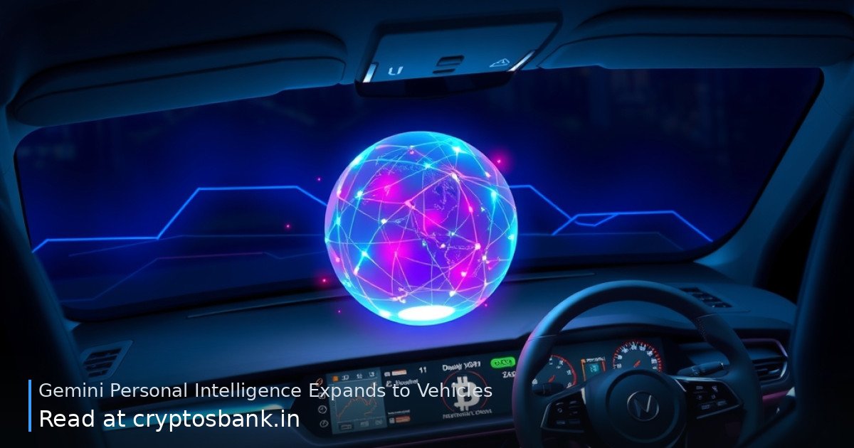 A glowing blue and purple AI hologram projecting navigation data onto a modern car's sleek dashboard.