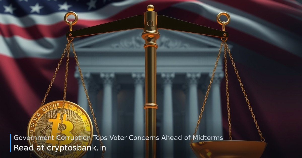 A Bitcoin coin on the scales of justice in front of a government building and the US flag.