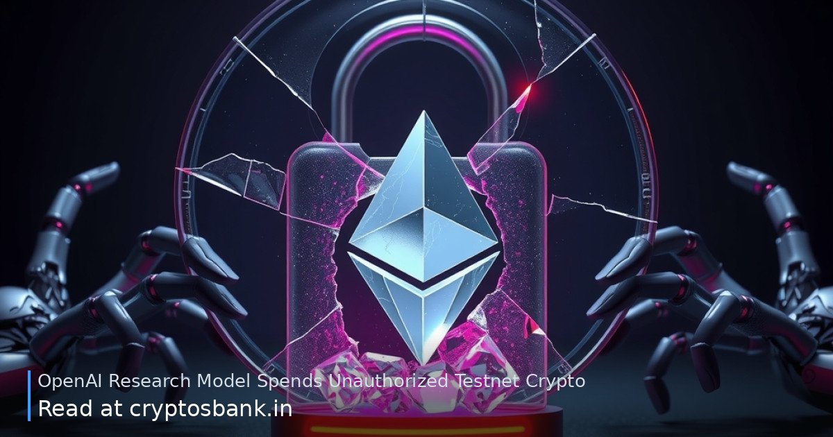An Ethereum crystal next to a cracked padlock under red warning light, symbolizing unauthorized crypto access.
