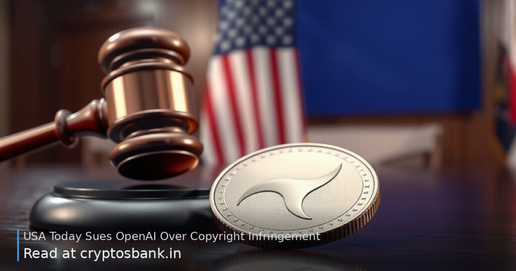 A dark silver token under a judge's gavel with the US flag in the background.