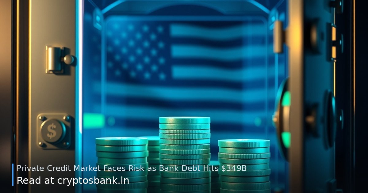 US private credit liquidity risks illustrated by bank vault and dollar coins with US flag background